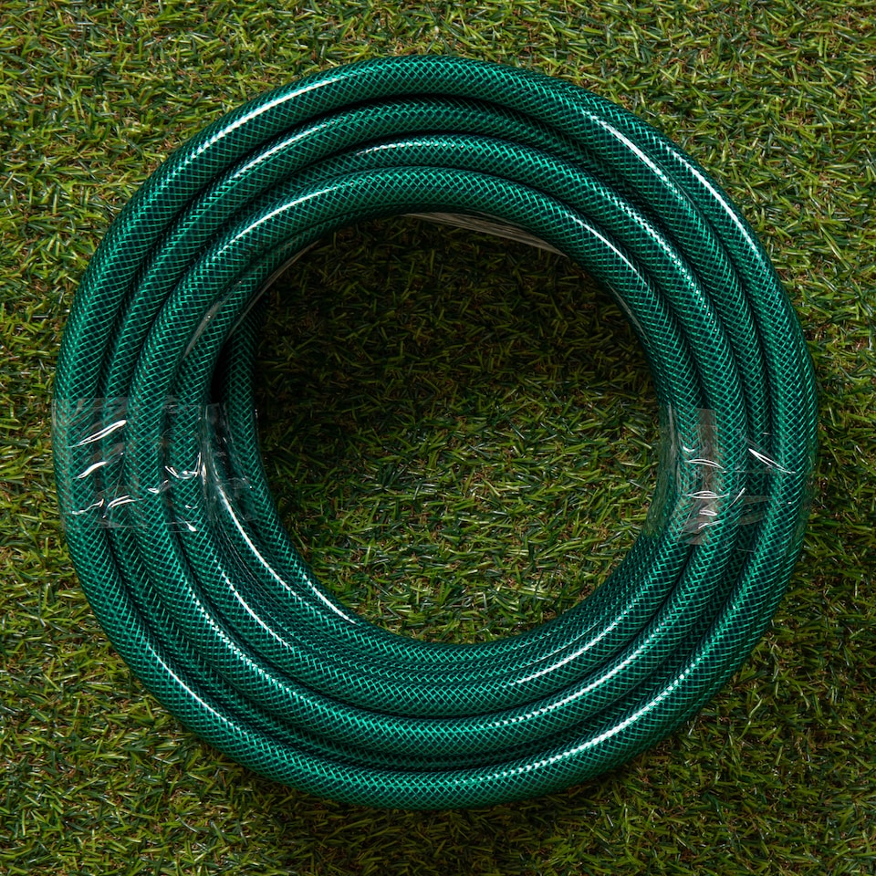 image 1 of 15m Reinforced Garden Hose Pipe / Hosepipe in Green | Green | Green