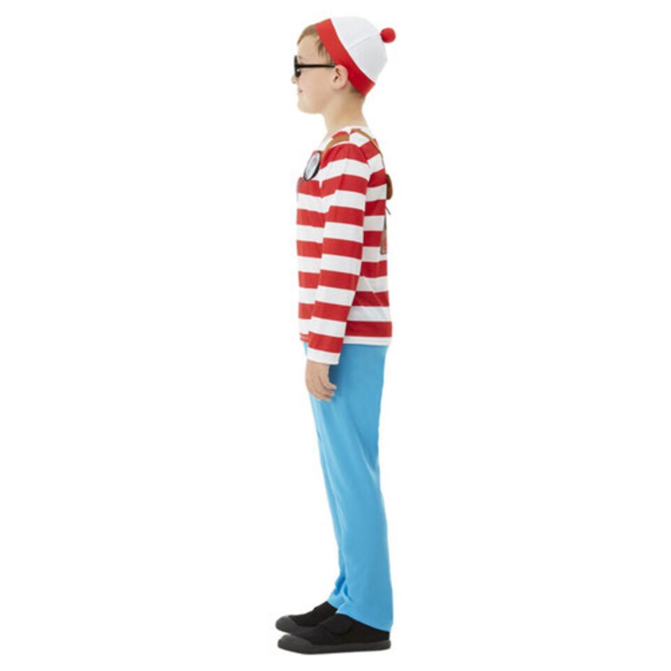 image 1 of Where's Wally? Deluxe Boys Fancy Dress Halloween Costume Tween - Age 12+