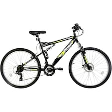 Dallingridge Duke DS Full Suspension Mountain Bike, 26" Wheel - Black/Yellow