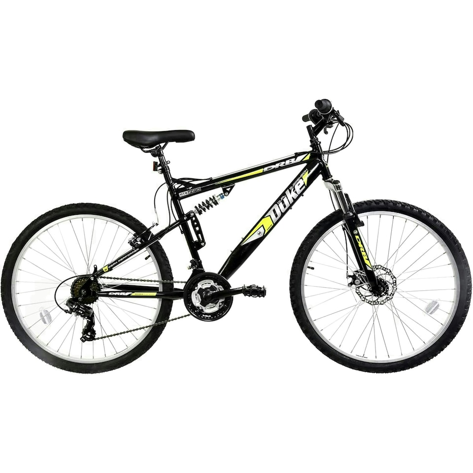 image 1 of Dallingridge Duke DS Full Suspension Mountain Bike, 26" Wheel - Black/Yellow