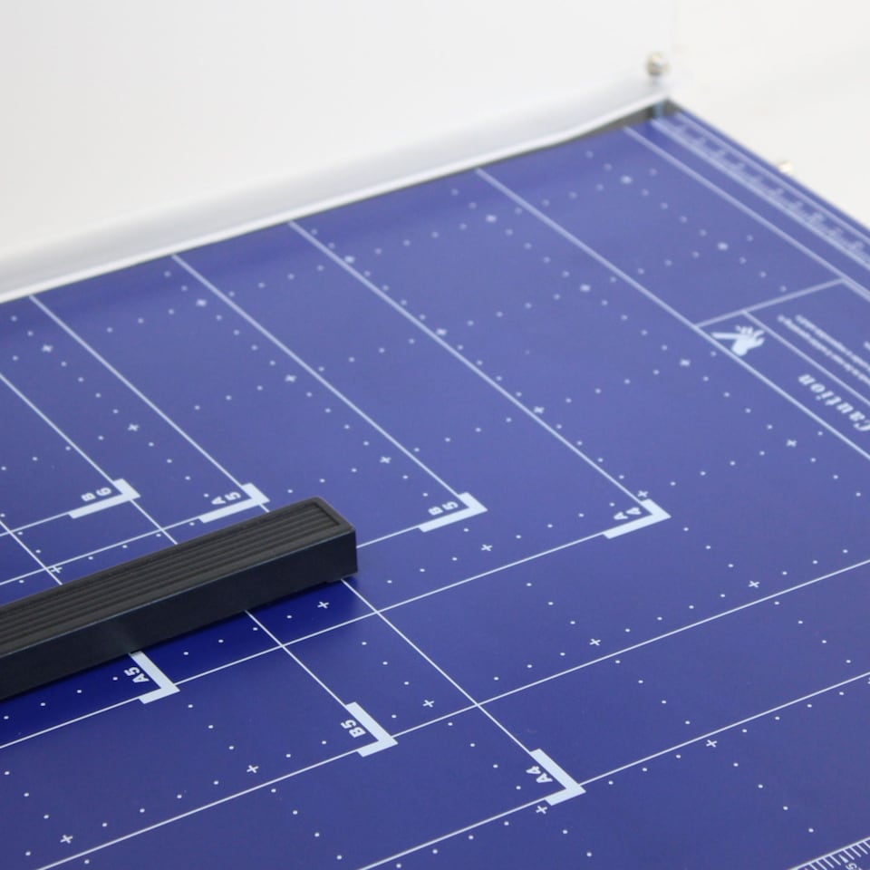 image 1 of Professional Grade A3 Guillotine With Safety Guard - Blue