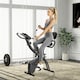 image 10 of HOMCOM 2-In-1 Folding Exercise Bike with 8-Level Magnetic Resistance Black