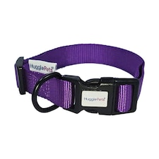 HugglePets Snappy Adjustable Dog Collar Purple | L