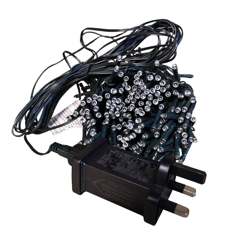 image 1 of 380 LED 23m Christmas Outdoor 8 Function Timer Lights in Warm White