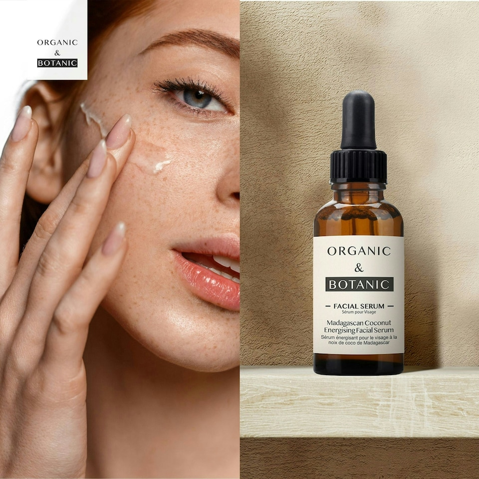 image 1 of Organic & Botanic Madagascan Coconut Facial Serum 30ml