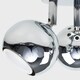 image 4 of ValueLights Retro Chrome 3 Way Round Plate Adjustable Eyeball Ceiling Spotlight