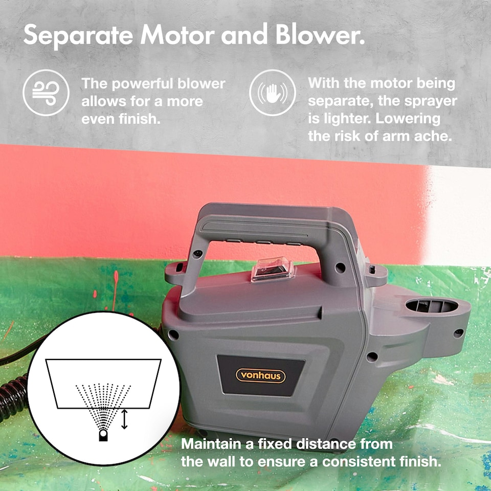 image 1 of VonHaus Paint Sprayer Gun Electric 800W