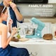 image 7 of HOMCOM Electric Stand Mixer, 4.5L Food Mixer with Dough Hook, Whisk, Blue