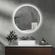 image 2 of kleankin Illuminated Bathroom Mirror with LED Lights, Defogging Film