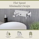 image 3 of Balterley Pride Contemporary Round Wall Mount 3 Tap Hole Basin Mixer Tap & Back Plate