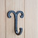 image 6 of Hammer & Tongs Wire Coat Hook - W70mm x H90mm - Black | Black | Black | One Size