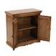 image 4 of Viva Mango Wood Sideboard With 2 Doors Brown