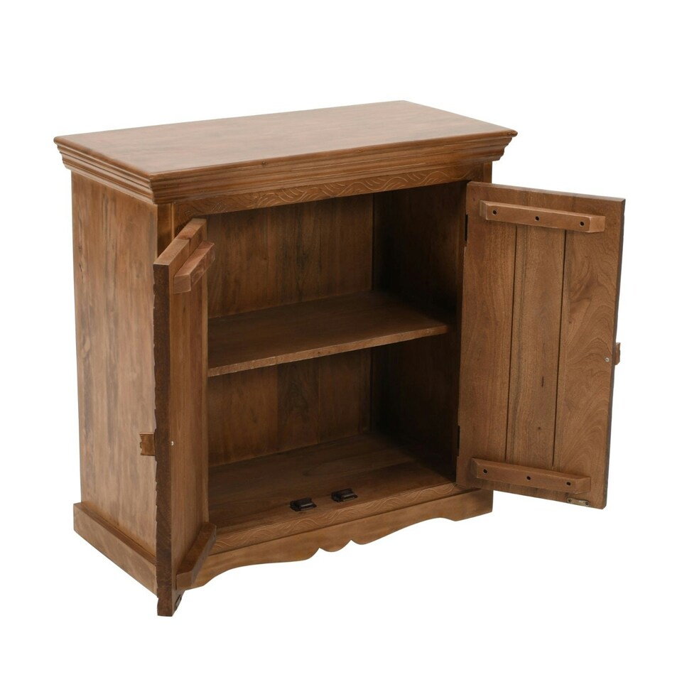 image 1 of Viva Mango Wood Sideboard With 2 Doors Brown