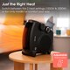 image 3 of Abode AFH1001B Electric Heater Black 2000W Cooling Fan Mode with 2 Heat Settings