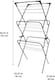 image 3 of Straame 3-Tier Clothes Airer Drying Rack for Indoor & Outdoor Use, Foldable, 63 x 46 x 138 cm (Black)