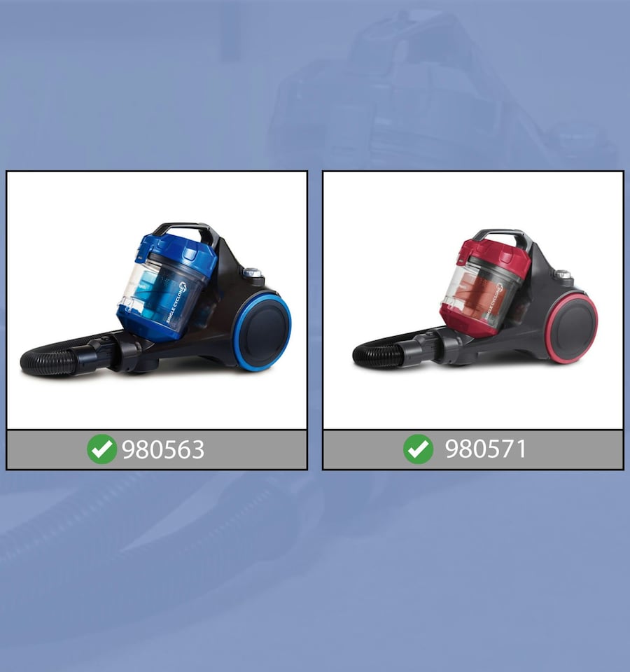 image 1 of SPARES2GO Foam Filter Kit for Morphy Richards 980563 980571 Cylinder Vacuum Cleaner