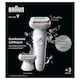 image 2 of Braun Silk-épil 9,  Epilator For Easy Hair Removal, Lasting Smooth Skin, 9-030, White/Flamingo