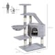 image 4 of PawHut 125cm Cat Tree for Indoor Cats, Kitten Scratching Post, Grey