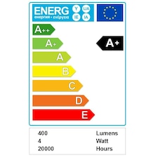 ValueLights 10 Pack B22 White Plastic Candle LED 4W Warm White 3000K 400lm Light Bulb