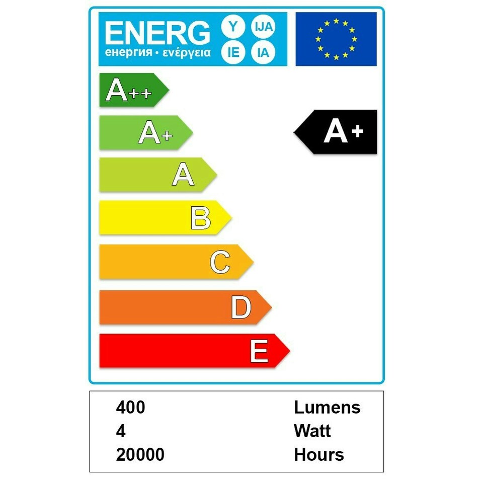 image 1 of ValueLights 10 Pack B22 White Plastic Candle LED 4W Warm White 3000K 400lm Light Bulb