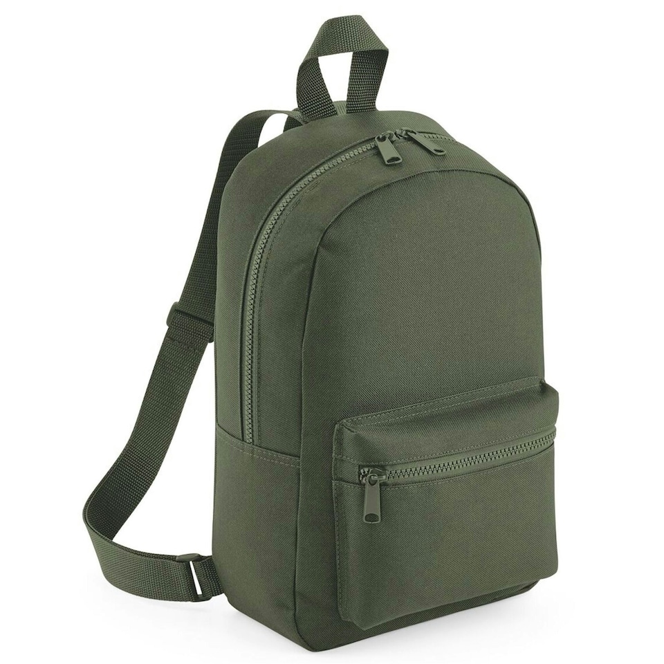 Bagbase Mini Essential Backpack/Rucksack Bag - Olive Green - One Size