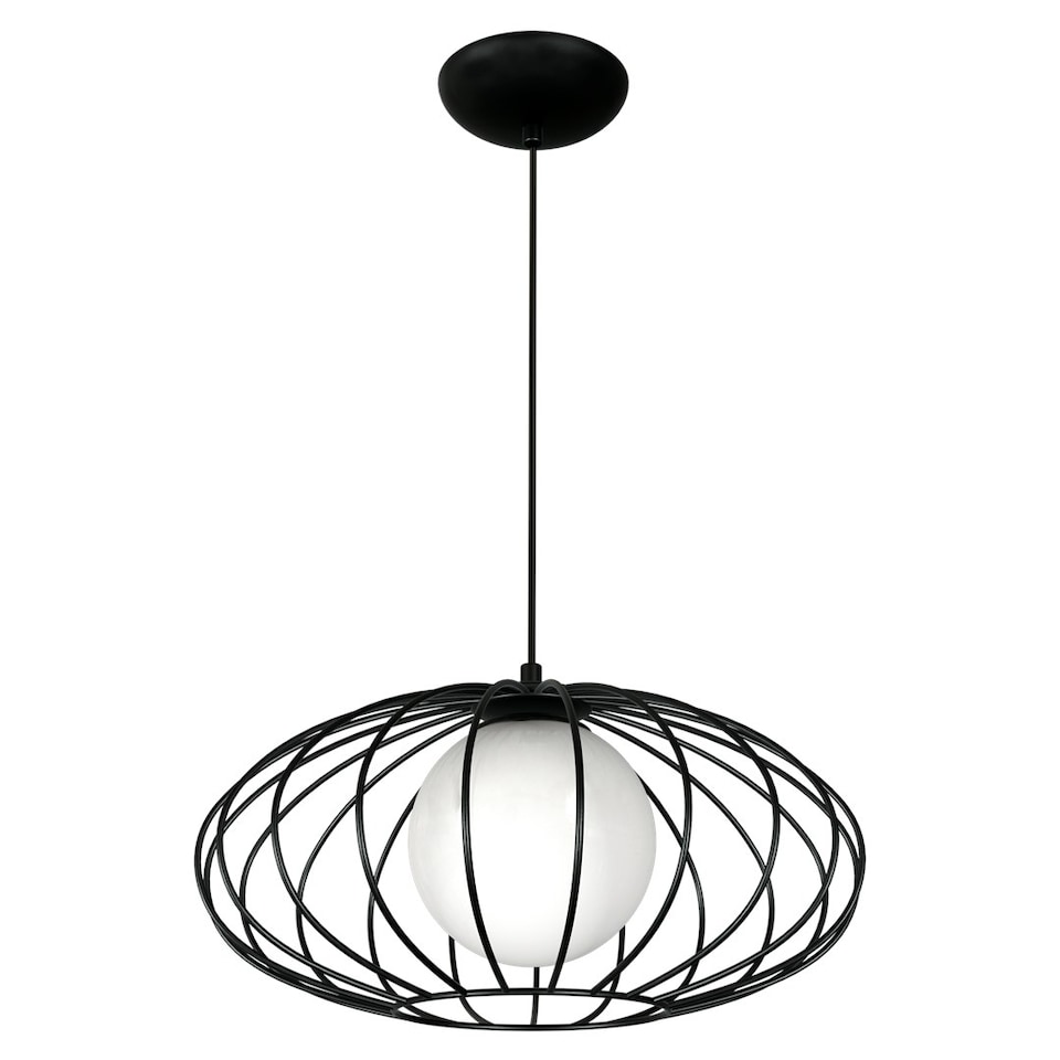 image 1 of Milagro Pendant Lamp Kronos Black 1XE14