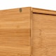 image 6 of Double Layer Roll Top Bamboo Wooden Bread Bin Kitchen Storage | Brown