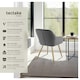 image 2 of Dining Chair Marilyn - corduroy look, upholstered, armchair, continuous backrest - Set of 4 Grey | Grey/Gold