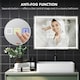 image 6 of HOMCOM 600 x 800 mm Bathroom Mirror with Bluetooth Lights Demister Pad Silver