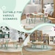 image 6 of ZONEKIZ Kids Table and Chairs, Children Desk with Two Chairs, Three Piece | Green