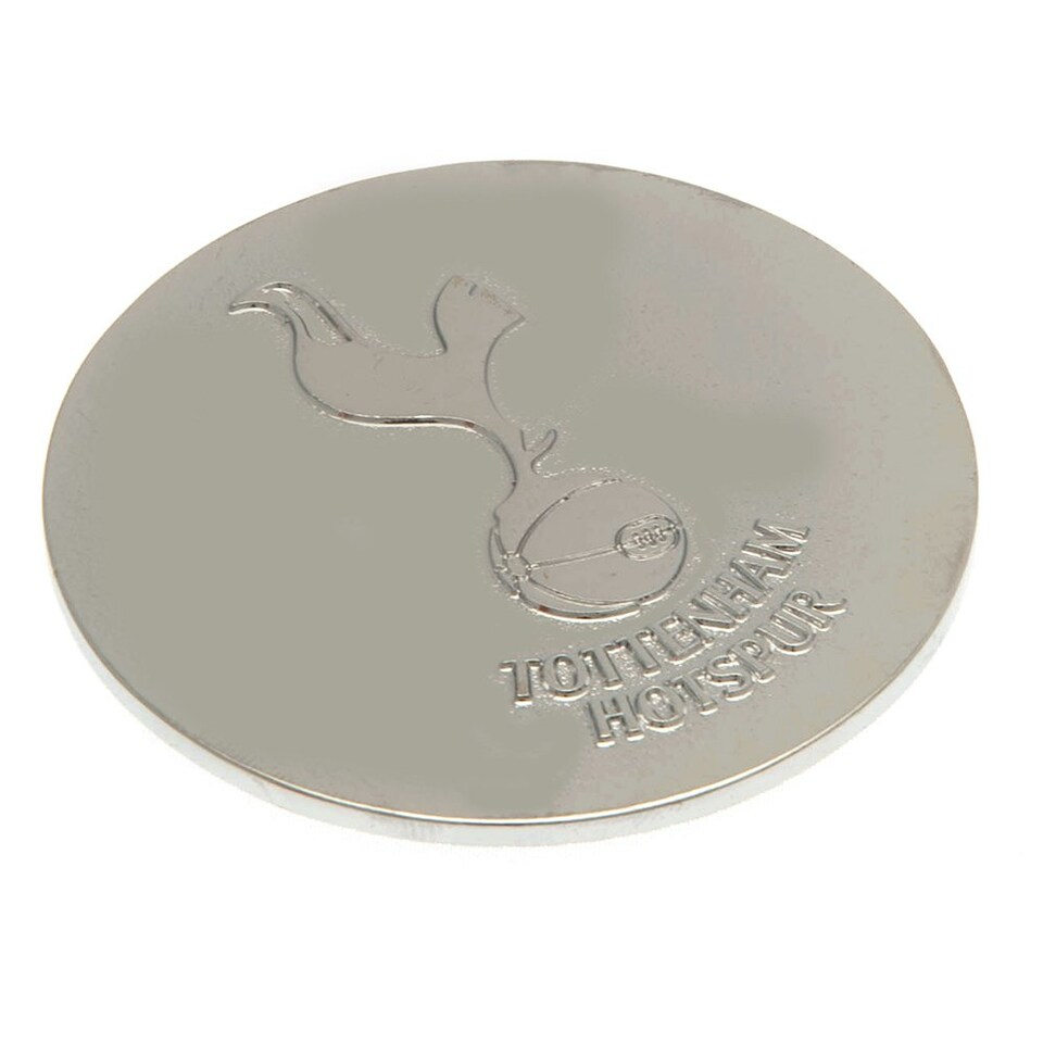 image 1 of Tottenham Hotspur FC Alloy Crest Car Badge - Silver - One Size