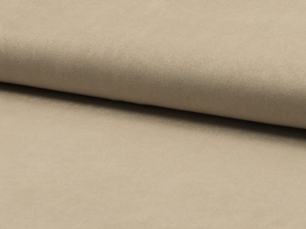 Beige Faux Suede Stretch Knit Fabric for Dressmaking, 140cm / 55" Wide - per metre