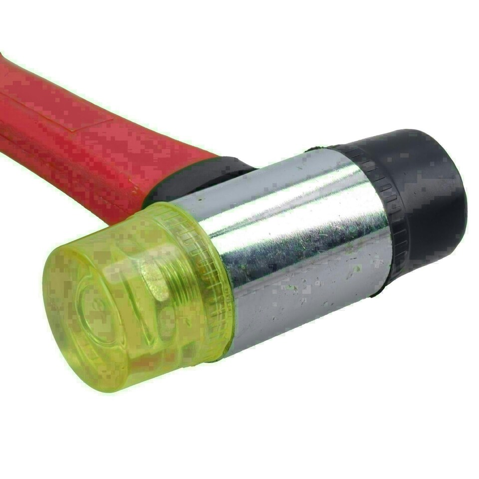 image 1 of 30mm Rubber & Nylon Mallet Fibre Handle Jewellers Hammer Window Glazing