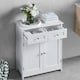 image 8 of Bath Vida Priano 2 Drawer 2 Door Freestanding Bathroom Cabinet, White