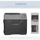 image 6 of HOMCOM Car Refrigerator, Portable 12, 24V 50L Fridge Freezer