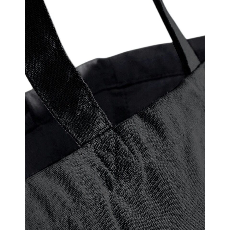 image 1 of Quadra Classic Canvas Shopper Bag - Black - One Size Black