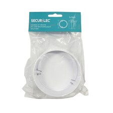 Securlec Inline Back Draught Shutter | White | White | 100mm | 1