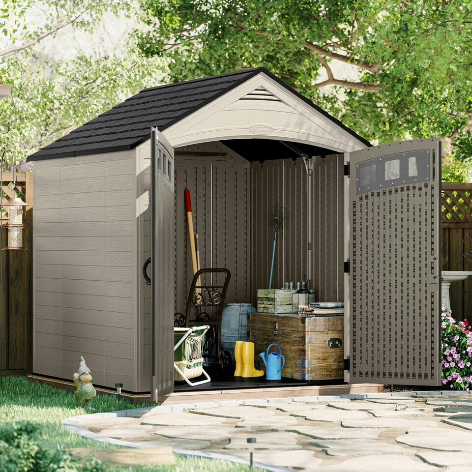 image 1 of Suncast Vista Shed 7x7 | Cream