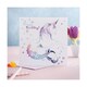 image 2 of Deckled Edge Prancing Myth Greetings Card - Happy Birthday - Merhorse (White/Rainbow) - One Size