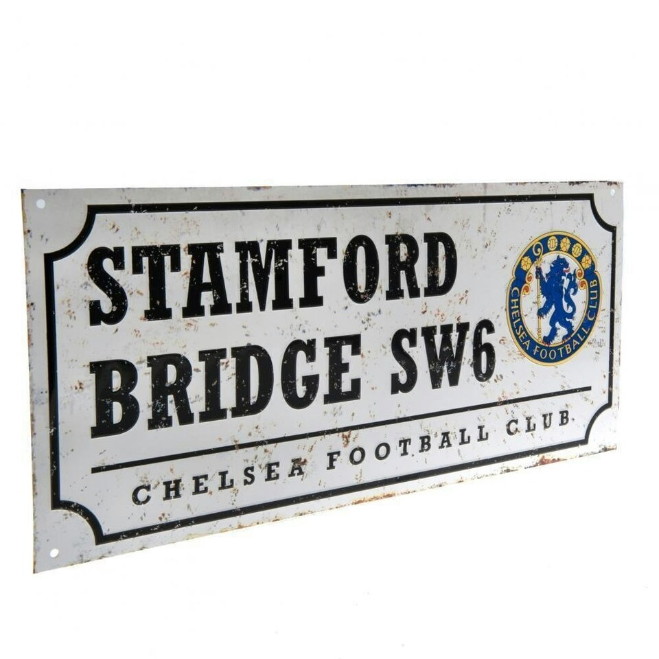 image 1 of Chelsea Nostalgia Metal Street Sign - Silver/Black - One Size