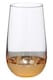 image 1 of Interiors By Premier Modern Set of 4 Delicate Highball Glasses, Hand Blown Clear Tumblers, Cocktail Glasses With Golden Base
