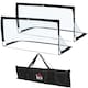 image 1 of HOMCOM Set of 2 Football Goal Net 6 x 3 ft Foldable Outdoor Sport Training Teens Adults Football with Carrying Bag Black
