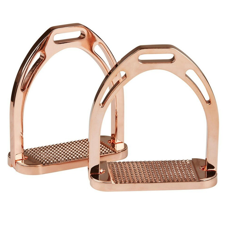 Korsteel Stirrup Irons - Rose Gold - 4.5in