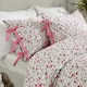 image 2 of Wylder Hannah Floral 100% Cotton Single Duvet Cover Set Pink | Single