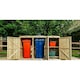 image 1 of Chatburn 2 Wheelie Bin/2 Recycle Box Store - L80.4 x W203 x H120 cm - Fits 2 x 180L or 2 x 240L Wheelie Bins & 2 x Recycle Boxes Brown