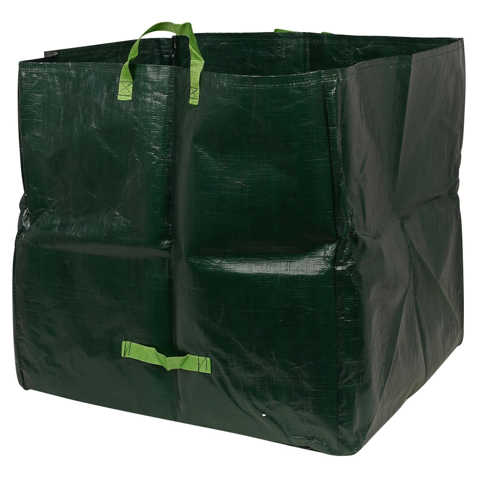 image 1 of 3Pcs Reusable Garden Waste Sacks Heavy Duty Bags Handles Foldable 70L 105L 175L