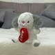 image 3 of Valentines Soft Toy Dog Holding Love Heart Plush Toy Dog