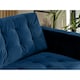 image 3 of Furniturebox Jolene 3 Seater Navy Blue Velvet Sofa