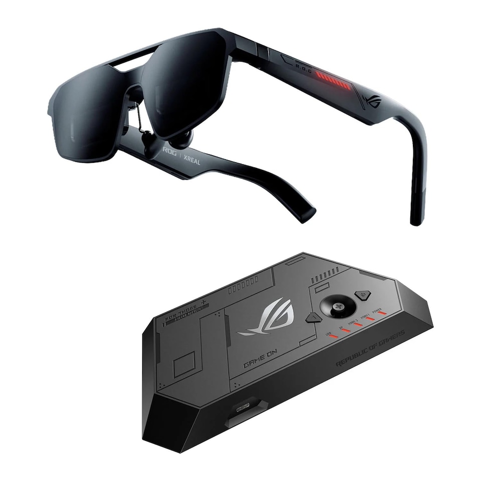ASUS ROG XREAL R1-N Gaming AR Glasses Micro-OLED Full HD Display IPD-63, 63mm (57~66) 240Hz Refresh Rate, 3DoF, Spatial Audio, 91g