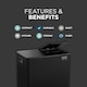 image 6 of 60L Stainless Steel Rubbish Bin, 2 x 30L Removable Recycling Bins & 3L Compost Bin Included